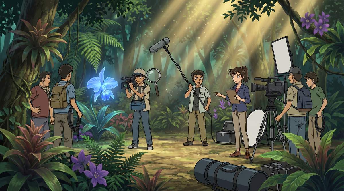 高清动漫稀有植物视频-热带雨林探索